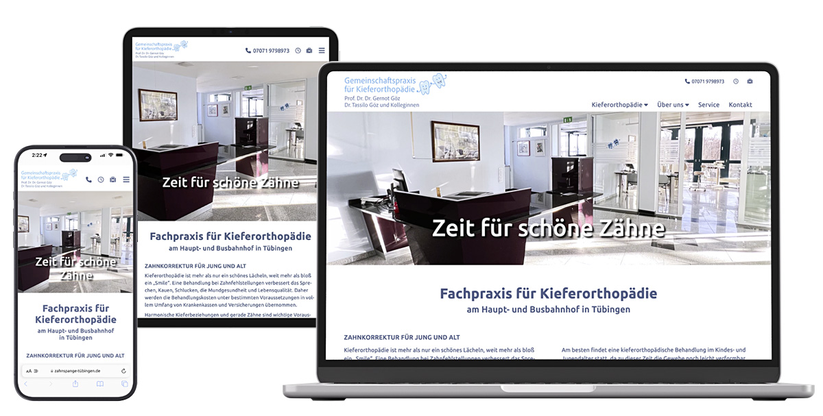 webdesign zahnarzt tübingen